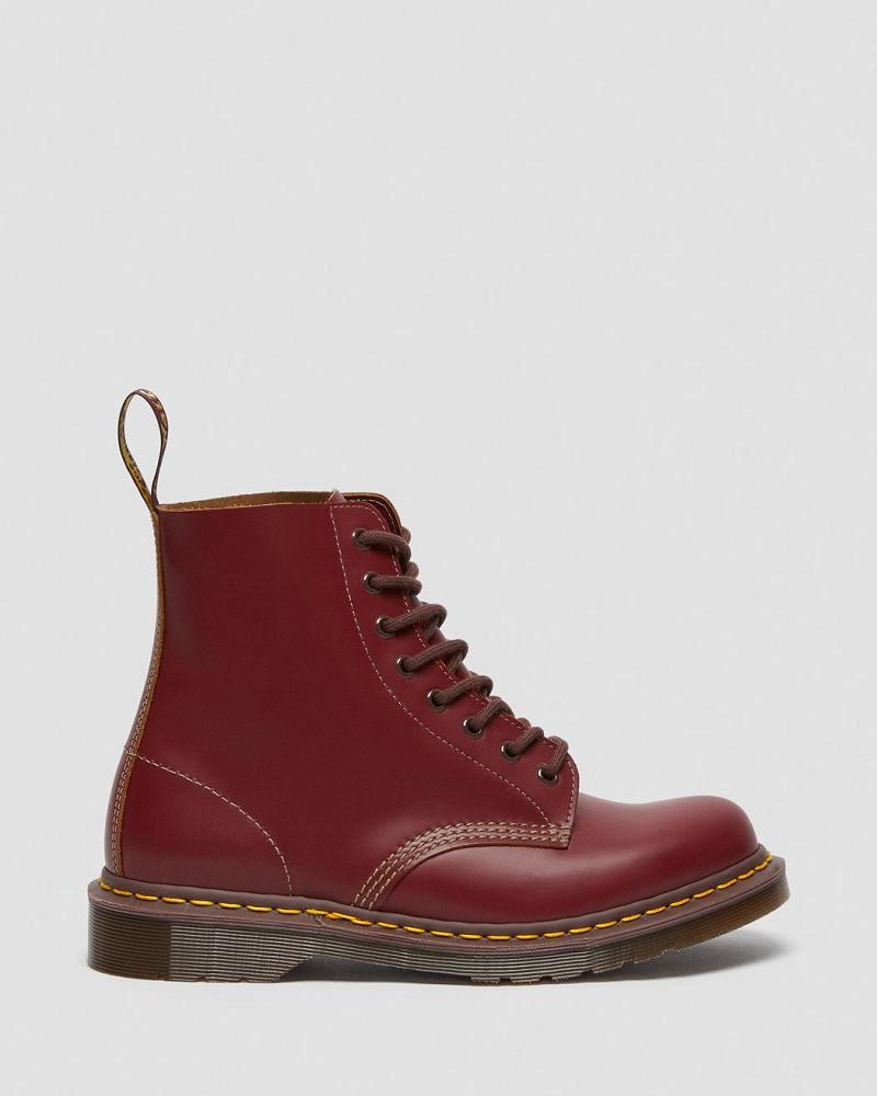 Dr Martens 1460 Vintage Made in England Snørestøvler Dame Rød | DK 212OKI